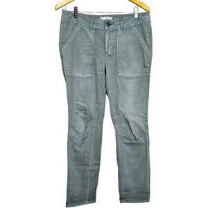 Free People Olive Green Army Moto Style Skinny Jeans Size 31